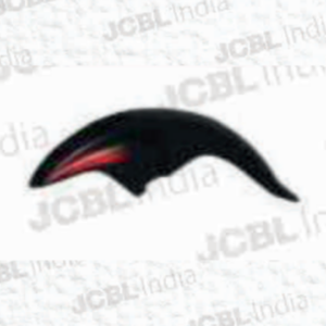 FRONT MUDGUARD ABS FIT FOR DREAM YUGA N_M (WITH GRAPHIC) (RED) STK BLACK — JC-258-MC