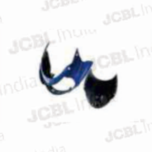 HEAD LIGHT VISOR FIT FOR DISCOVER125 UG - 3 W_G BLACK (BLUE STK) VIBRANT BLUE