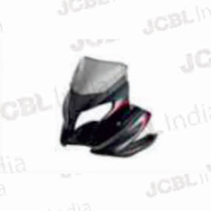 HEAD LIGHT VISOR FIT FOR DISCOVER150F W_G BLACK (RED STK) BLACK