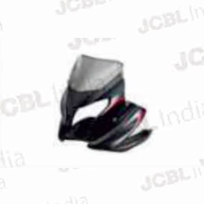 HEAD LIGHT VISOR FIT FOR DISCOVER150F W_G BLACK (RED STK) BLACK