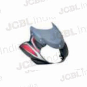 HEAD LIGHT VISOR W_G FIT FOR DISCOVER100 CC BLACK (RED STK) BLACK