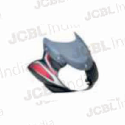 HEAD LIGHT VISOR W_G FIT FOR DISCOVER100 CC BLACK (RED STK) BLACK