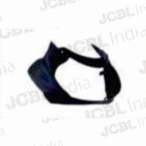 HEAD LIGHT VISOR W_G FIT FOR DISCOVER125CC_150CC (3D TYPE) (BLUE STK) BLACK