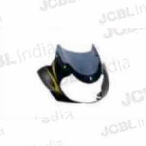 HEAD LIGHT VISOR W_G FIT FOR DISCOVER125CC_150CC (3D TYPE) (GREEN STK) BLACK
