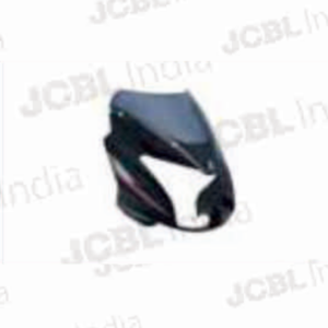 HEAD LIGHT VISOR W_G FIT FOR PULSAR 150_180CC UG - 6 BLACK _ MATLIC