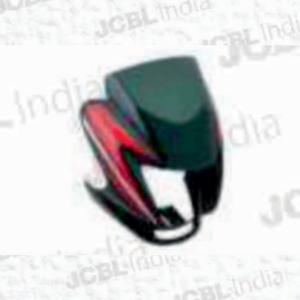 HEADLIGHT VISOR FIT FOR PASSION PRO BLACK (RED STK) BLACK - JC-757-MC