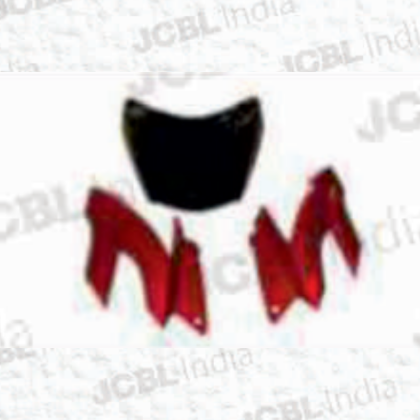 HEADLIGHT VISOR W_G FIT FOR APACHE RTR 160_180 CC N_M FLAME RED - JC-1315-MC