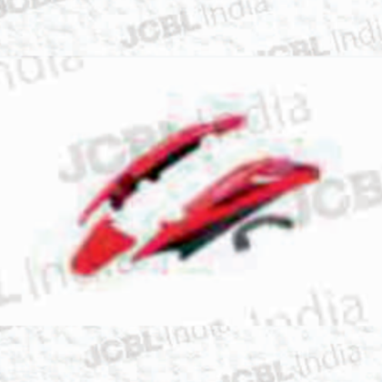 TAIL PANEL (SET OF 4) FIT FOR GLAMOUR LATEST N_M (TYPE-5) FOR BLACK BIKE SPORTS RED - JC-2282-MC